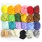 Felting Wool Kit - 24 Vibrant Merino Wool Colors for Needle Felting, Wet Felting, and Crafts